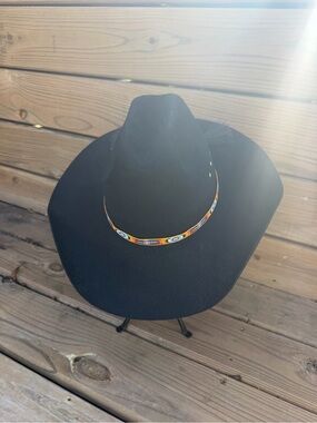 Authentic vintage John B. Stetson 4X Beaver western hat size 7 1/2